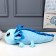 Soft toy "Axolotl", 45 cm, blue color