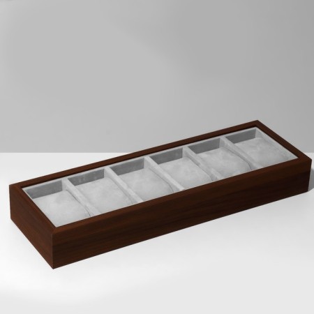 Catch stand, bracelets, 6 seats, 33 × 11 × 4.5 cm, color gray color-1