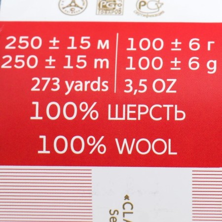 Yarn "Secret of Success" 100% wool 250m/100g (174-star)-3