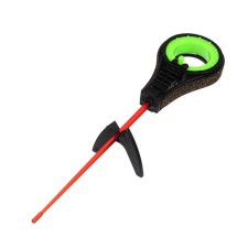 Fishing rod winter balalaika with a guard, black lightish color, HFB-37X