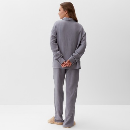 Female pajamas (shirt and trousers) KAFTAN "BASIC" size 40-42, color gray-8