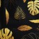 Bag Schoper "Leaves", 40x12x38 cm, black color