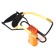 A slingshot with a fixed emphasis with a ball for balls