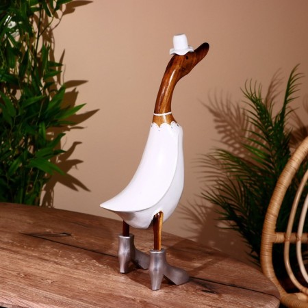 Souvenir "Duck in a wedding outfit" tree 45 cm-3