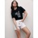 Female T -shirt, size XS, black color