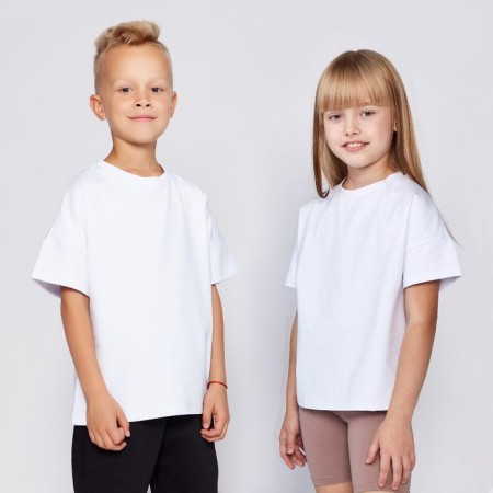 Футболка детская MINAKU:Basic line kids цвет белый, рост 98