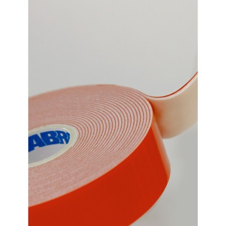Bilateral tape ABRO OE-30-R, on a foamed basis, heat-resistant, white, 30 mm x 5 m-2