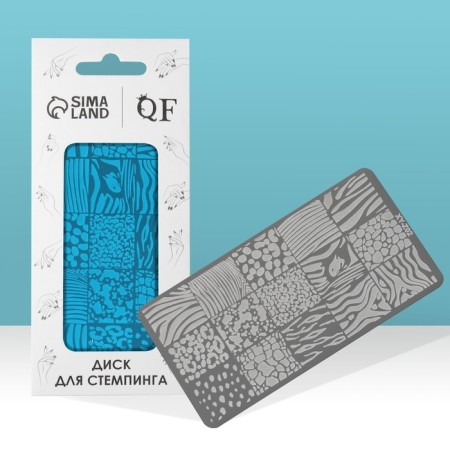 Stamping disk Metal, "Animals", 12 × 6 cm-1