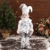New Year's Jester "in a brilliant suit" moves, 48x16 cm, silver