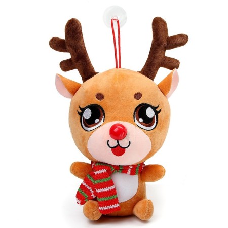 Soft toy "Olenenok", 20 cm, brown color-1