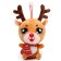 Soft toy "Olenenok", 20 cm, brown color