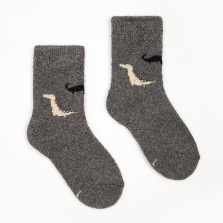 Nosk children's woolen "dinosaurs", color mix, size 20-1