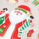 Plastic sticker "Santa Claus and Forest Animals" 24x33 cm