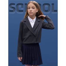 Shorted jacket for a girl Amarobaby Study Short, height 152 cm, color gray color
