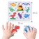 Soft puzzle for kids in the dinosaurs, 8 details, crush me