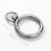 Karabin ring, 39 mm, d = 27/19 mm, thickness - 4 mm, with a mount of 9 × 2.2 mm, 5 pcs, silver color