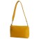 Female bag, artificial leather, yellow 17x12x20 cm