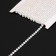 Rhinestones on threads, with holography, 4 mm, 9 ± 1 m, white color