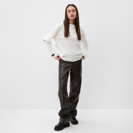 Women's leather pants Mist Bas, p. 46, brown-4