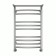 Water towel Terminus "Yenisei" P10, 500x800 mm, lower connection, chrome