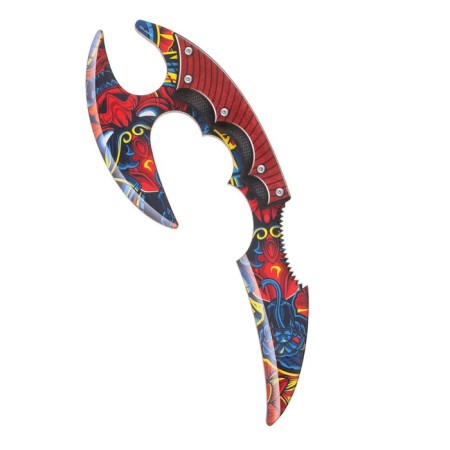 Souvenir weapon knife-kerambit "Japanese style", with fingers, length 22 cm-2