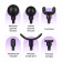 Body massage KitFort KT-2976, electric, percussion, 24 watts, 6 nozzles, black