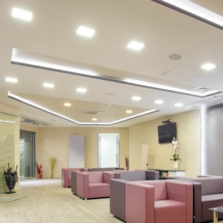 Lamp built -in era LED, IP20, 36W, 220x220x21 mm, 4000k, 3100lm, white color-1