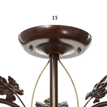 Susana chandelier 3x15W E27 brown/gold 53x53x32cm Bayerlux-5