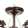 Susana chandelier 3x15W E27 brown/gold 53x53x32cm Bayerlux
