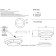 Ceiling Crystal Lux, Flor 0650/101, LED, 1x39 W, 12x49 cm, white color