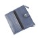 Wallet, magnet, 18 pockets, 1 department for trifles, n/k blue metallic
