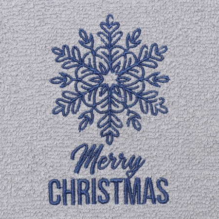 Tainted towel "Snowflake" 30x60 cm, 100% cotton, 340 g/m2-2