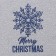 Tainted towel "Snowflake" 30x60 cm, 100% cotton, 340 g/m2