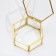 Casket for the rings "hexagon", 8x7x4 cm, glass