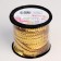 Sequins on threads, 6 mm, 91 ± 1 m, the color of the gold No. 242