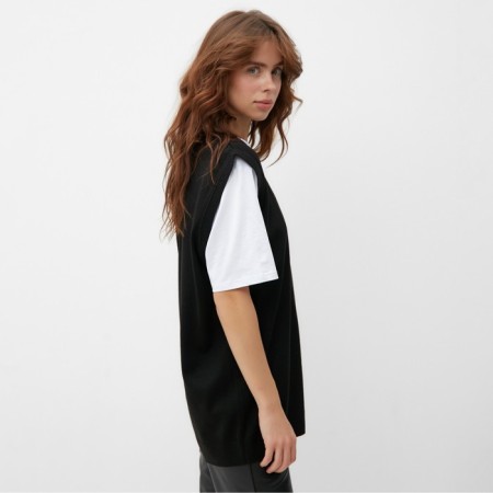 Minaku vest: Knitwear Collection Color Black, size 46-2