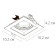 Pointed-built Lamp Simplex A6662PL-1wh, GU10, 10 W, 10.2x10.2x4.2 cm, white