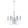 Bergamamo chandelier 6he14 40w is white-chromium 60x60x97 cm