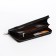 Male purse with zipper, department for bills, for maps, for coins, black color