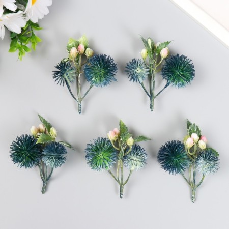 Flowers for decorating "Echinops with berries" Green 8 cm-2