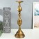 Summary Metal for 1 candle "jacocomo" aged bronze 18x18x60 cm