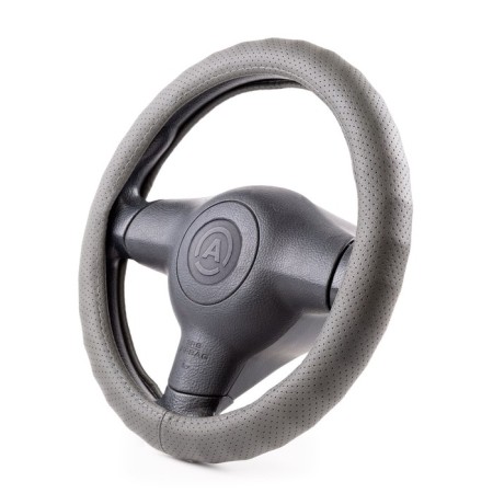 Autoprofi steering wheel, eco-leather steering, 9 cm girth, dark gray, size m, 37-39 cm-1