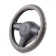 Autoprofi steering wheel, eco-leather steering, 9 cm girth, dark gray, size m, 37-39 cm