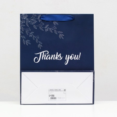 Laminated Packet "THANKS YOU", Blue, 26x32x12-1
