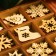 A set of blanks for creativity "Snowflakes and toys", 9 types, 27 pcs 3x3 cm size