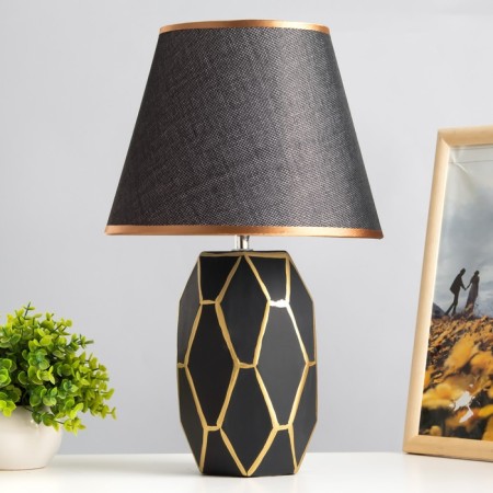 Santano table lamp E14 40W Black-gold 20x25x39 cm Risalux