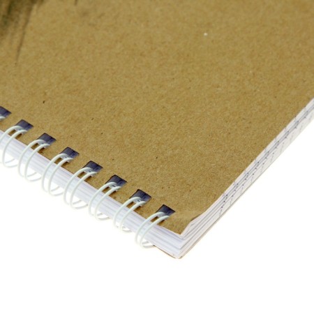 A4 notebook, 96 sheets in a cage on the crest "Seasons", Craft Carton cover, Mix-2