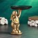 Steel stand "Rabbit", 21 × 22 cm, bronze