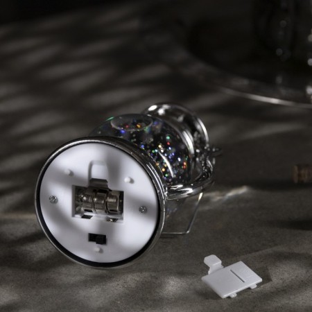LED figure "Silver Lantern" 8 × 13 × 7 cm, plastic, batteries AG13x3, glow warm white-3