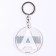 Acrylic key a keychain "Alexander", Diam. 6 cm